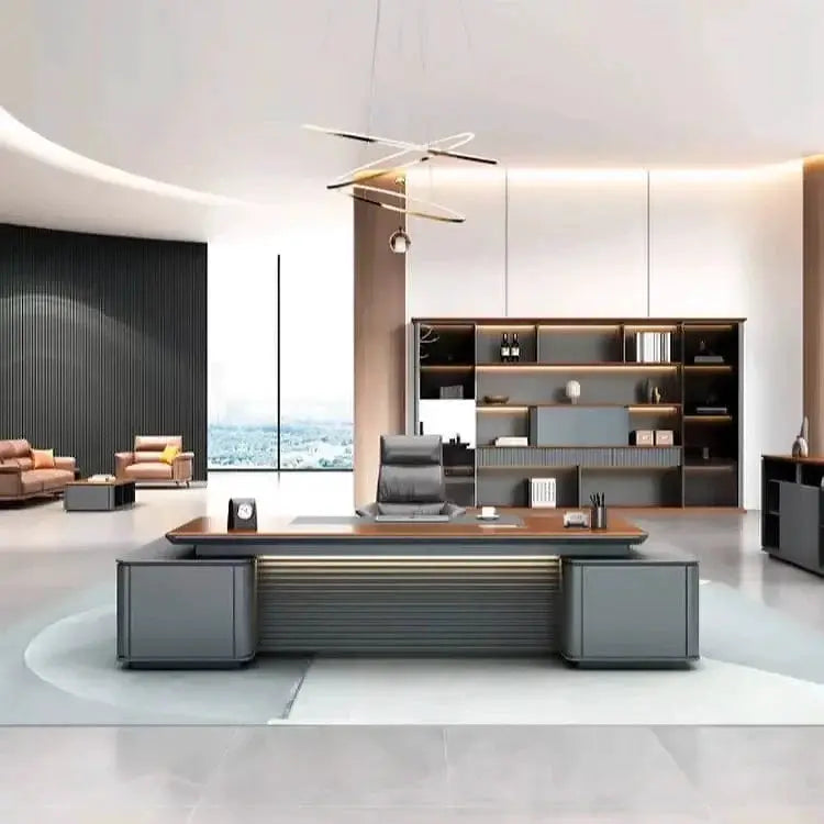 Audley · Modern L-Shaped Executive Desk by Arc Grove