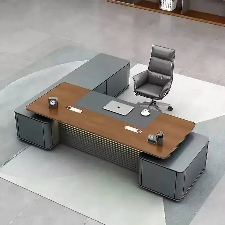 Audley · Modern L-Shaped Executive Desk by Arc Grove