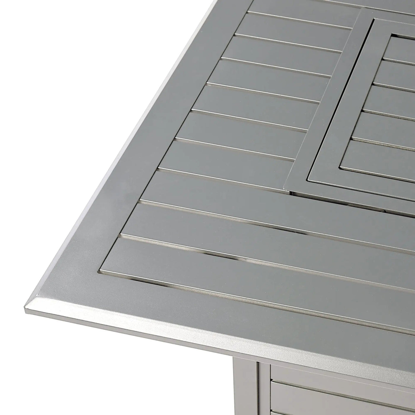 Aluminum 48-in Rectangular Propane Fire Table, Beads, Covers and Lid by Sharicks