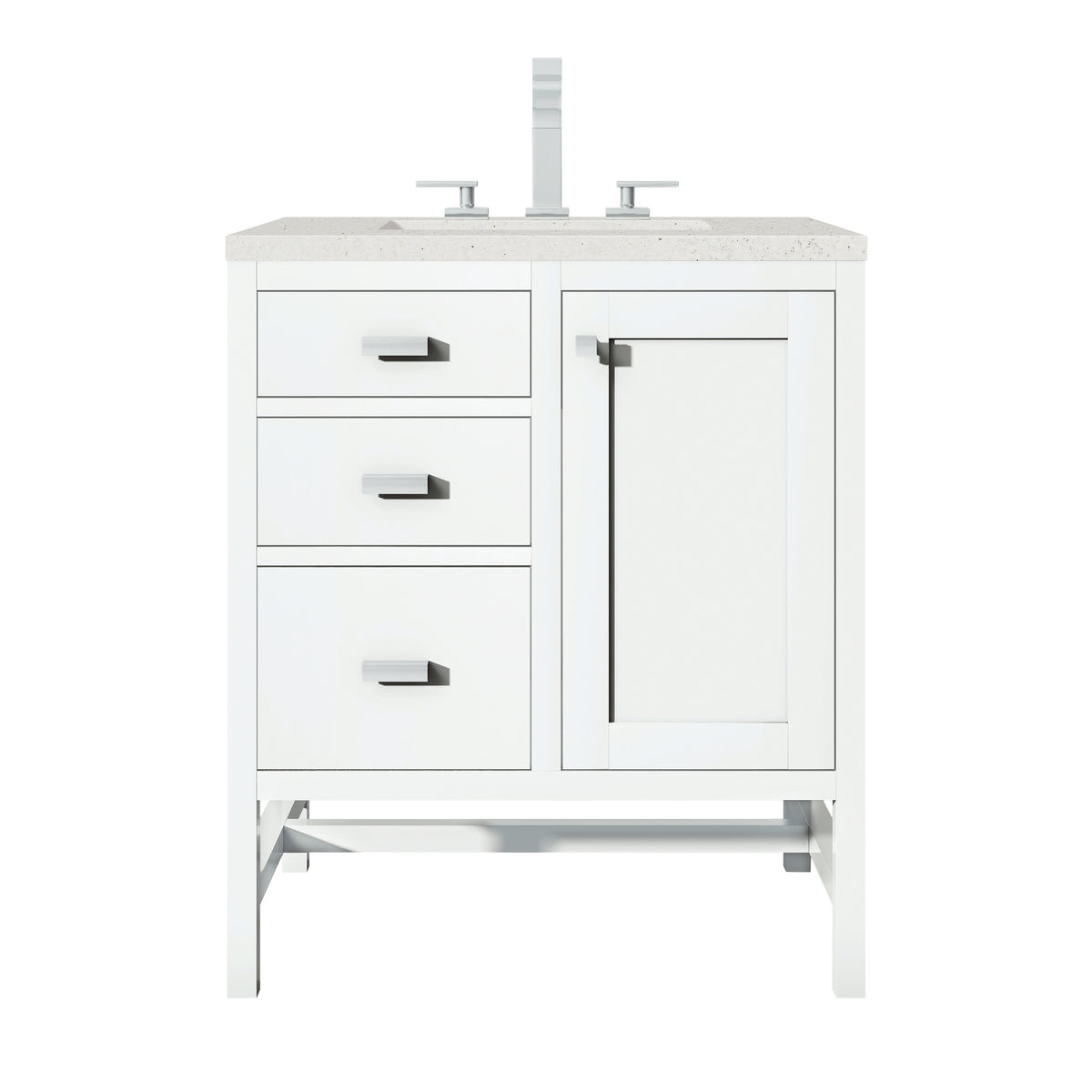 James Martin Addison 30" Single Bathroom Vanity, Glossy White, view 13