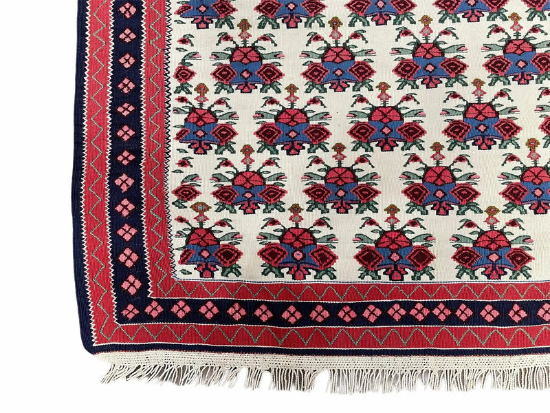 3x5 Vintage Kurdish Senneh Kilim Rug 3 x 5 Heirloom Rug Flatweave Antique Rug Playroom Rug Collectible Rug Beige Kilim by Jewel Rugs