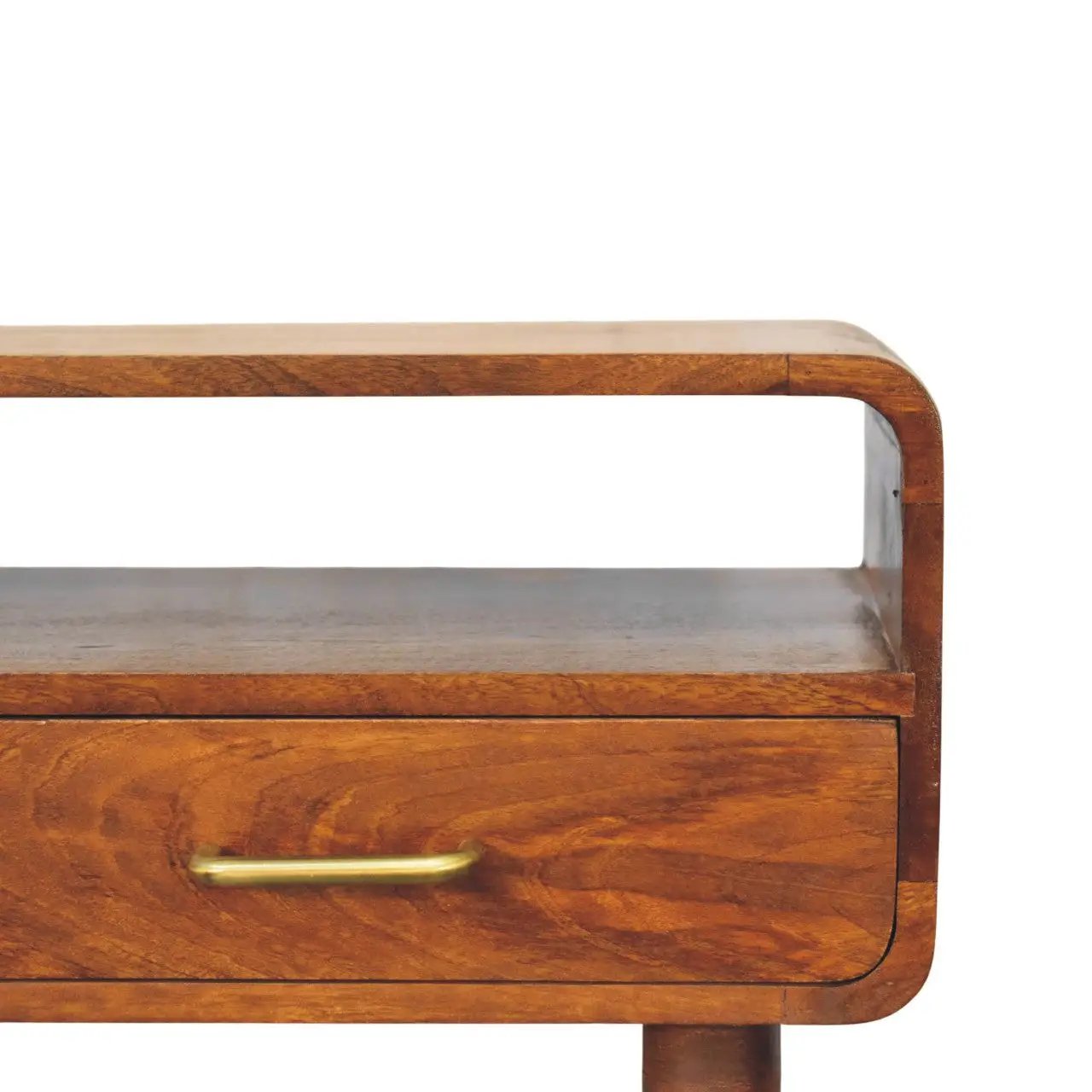 Solid Wood Valenza Curved Console Table by HouseOfZazla