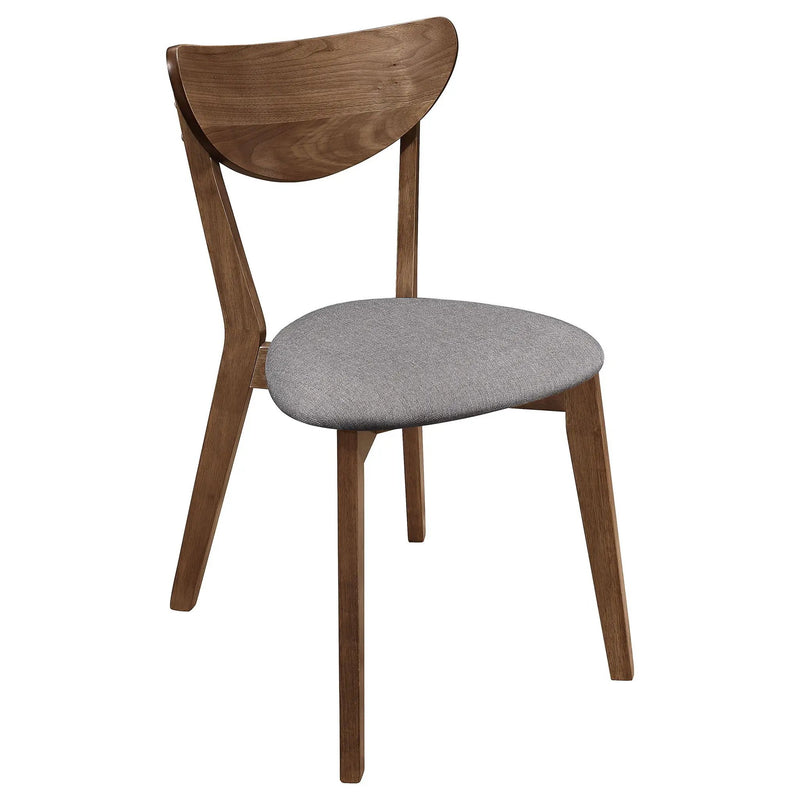 Alfredo Dining Side Chair Grey and Natural Walnut (Set of 2) by Unique Piece Furniture