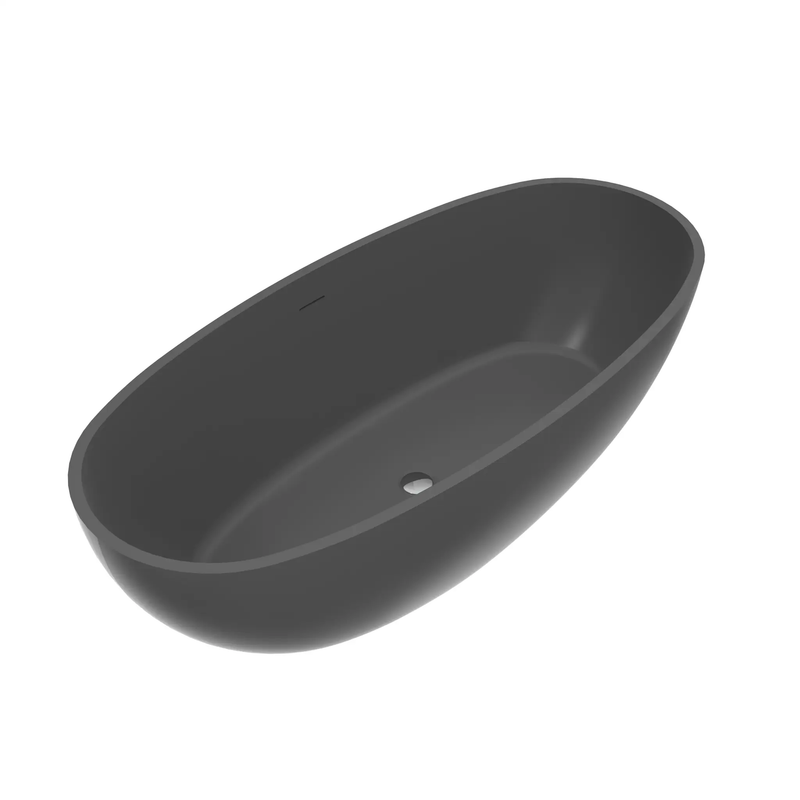 65.2 Inch Freestanding Solid Surface Soaking Bathtub by HouseOfZazla