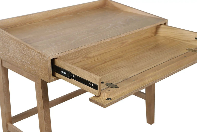 Fabian 38-inch Computer Desk with Keyboard Drawer Distressed Light Brown by Unique Piece Furniture
