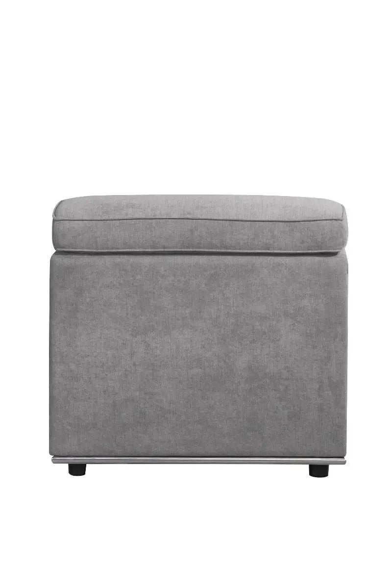 Alwin - Modular Armless Chair - Dark Gray Fabric by Unique Piece Furniture