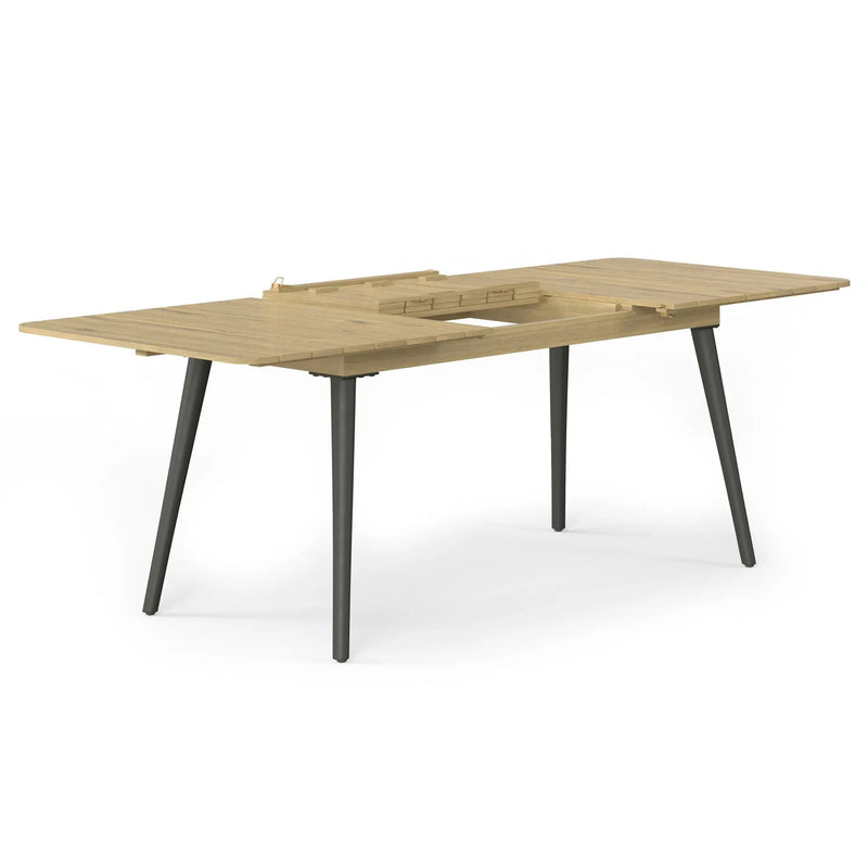 Beachside - Outdoor Extendable Dining Table - Light Teak by HouseOfZazla