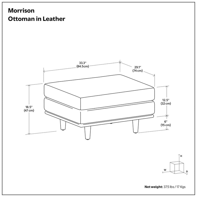 Morrison - Handcrafted Ottoman by Unique Piece Furniture