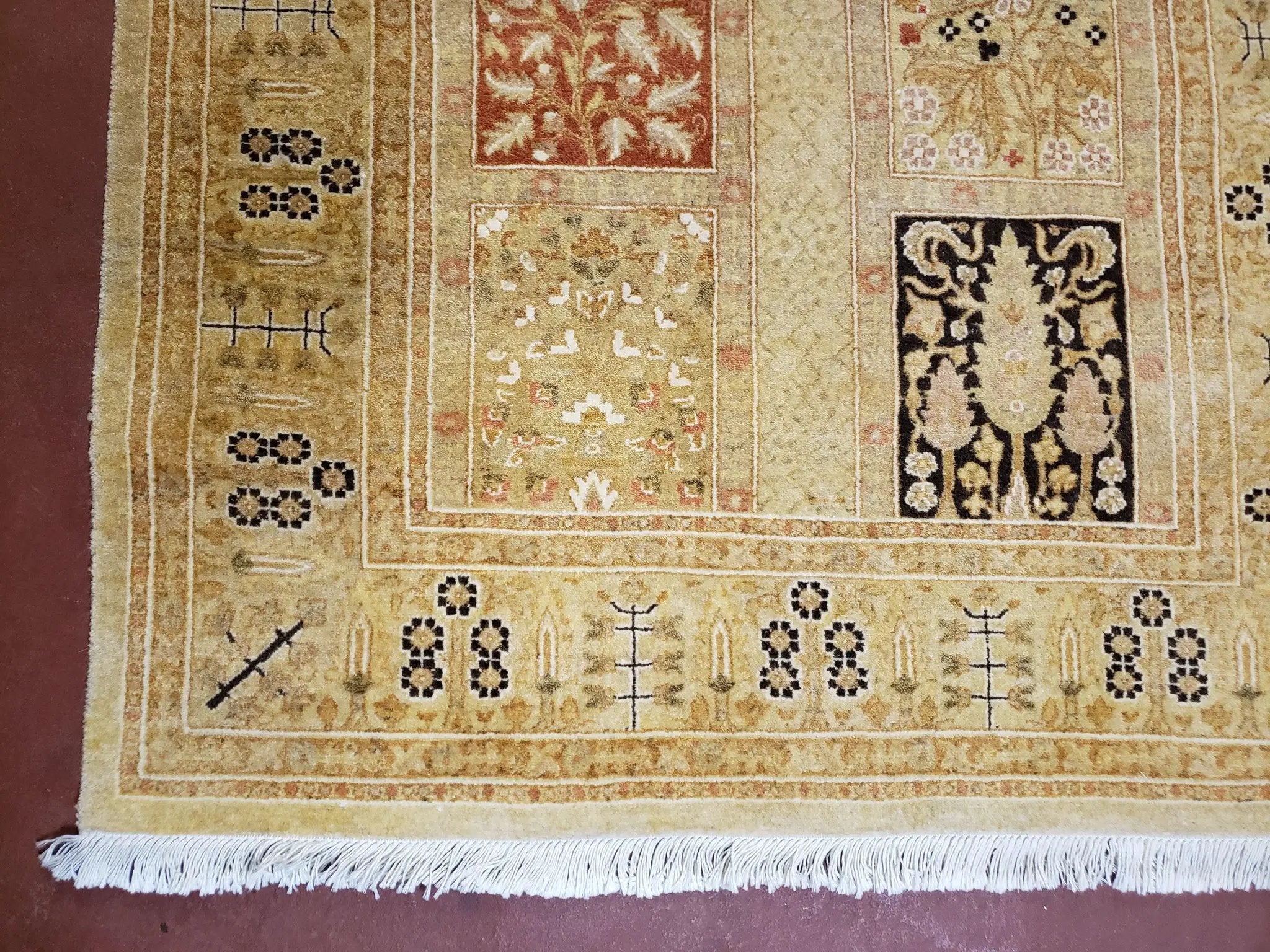 3' 2" x 12 ' 6" Pak Persian Safavieh Runner Haji Jalil Fine Runner Rug 3ft Runner 12ft Runner 13ft Runner Panel Design Runner Hand-Knotted by Jewel Rugs