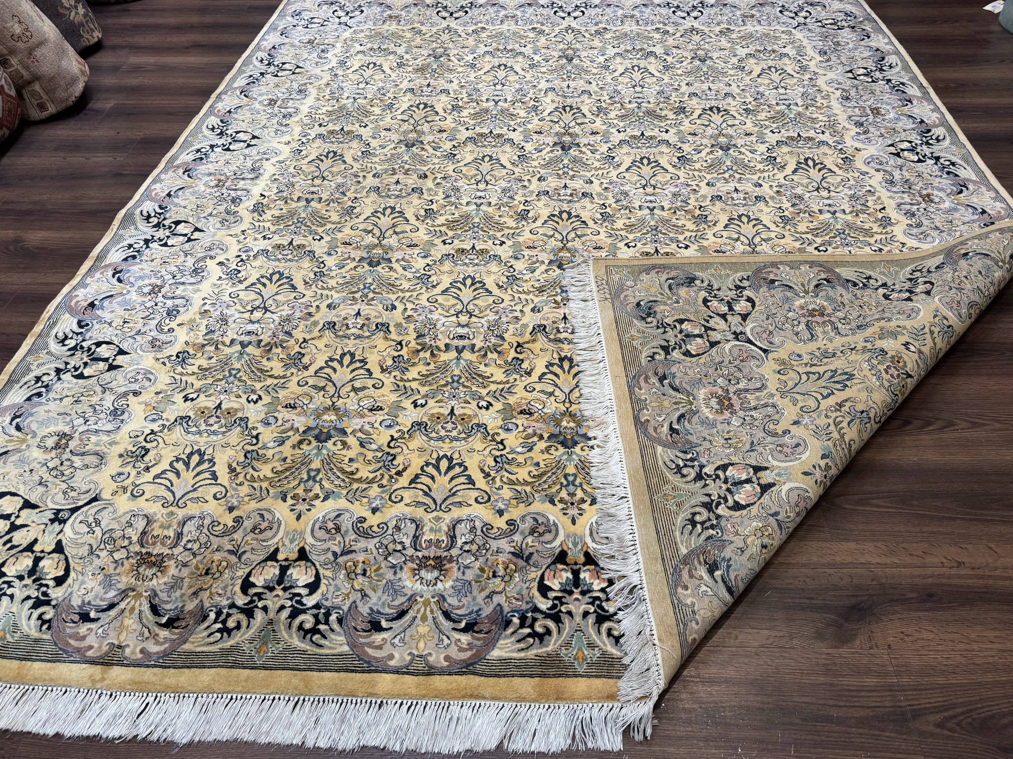Pak Persian Rug 8x10, Allover Pattern, Fine 225 KPSI, Cream by Jewel Rugs