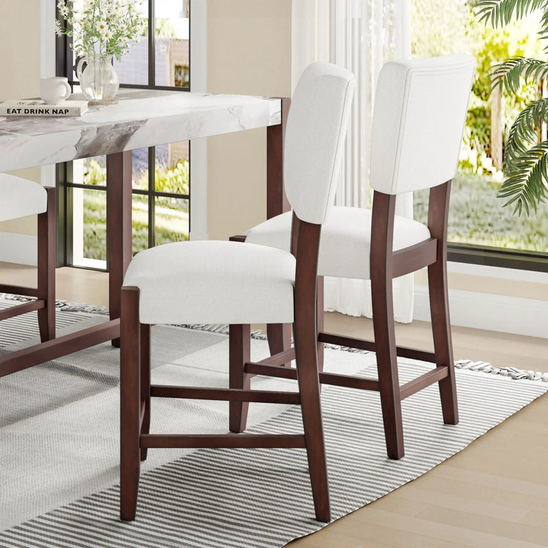 Mid Century Modern Bar Stools, Upholstered Counter Chairs by Unique Piece Furniture