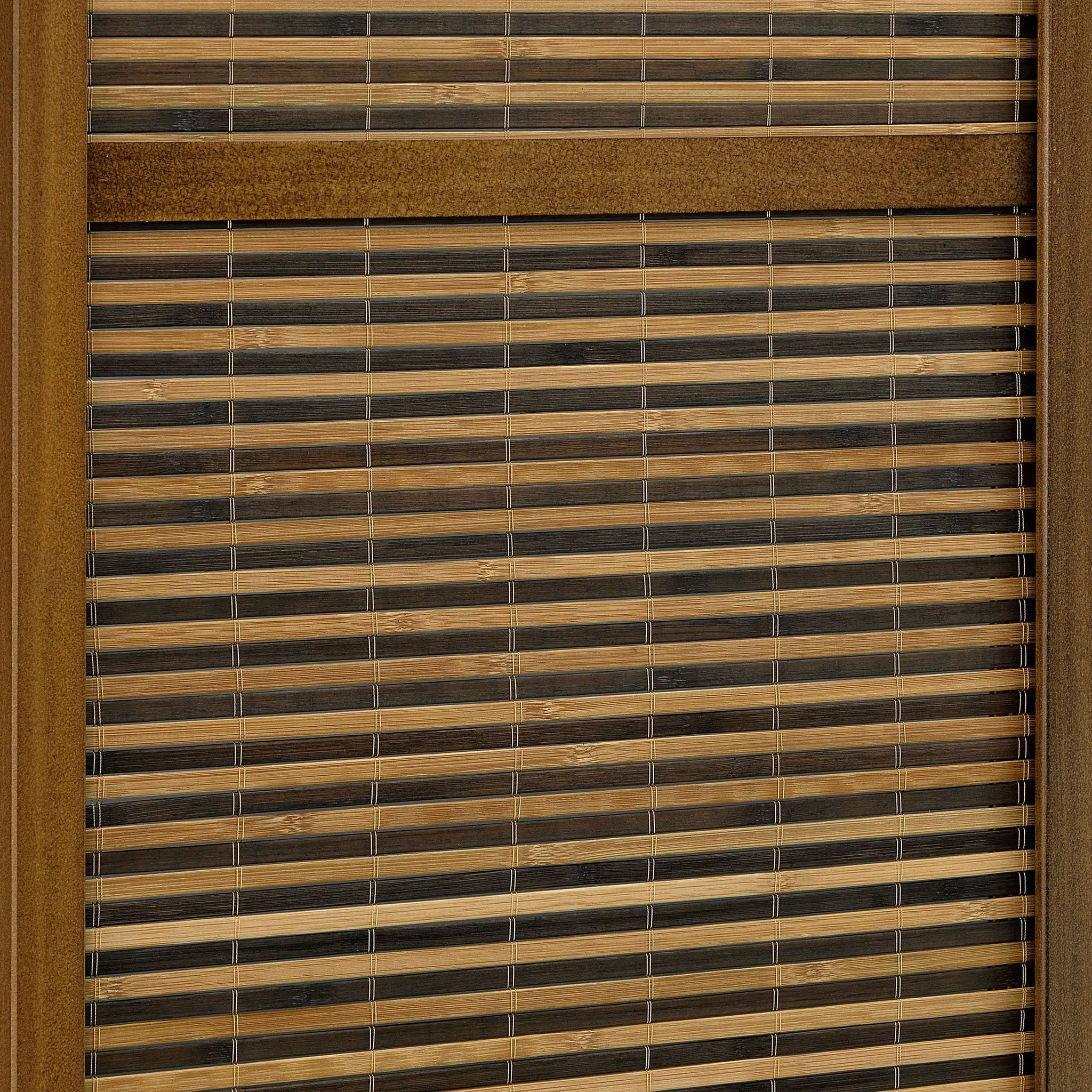 Browning 4-panel Bamboo Room Divider Folding Screen Walnut by Unique Piece Furniture