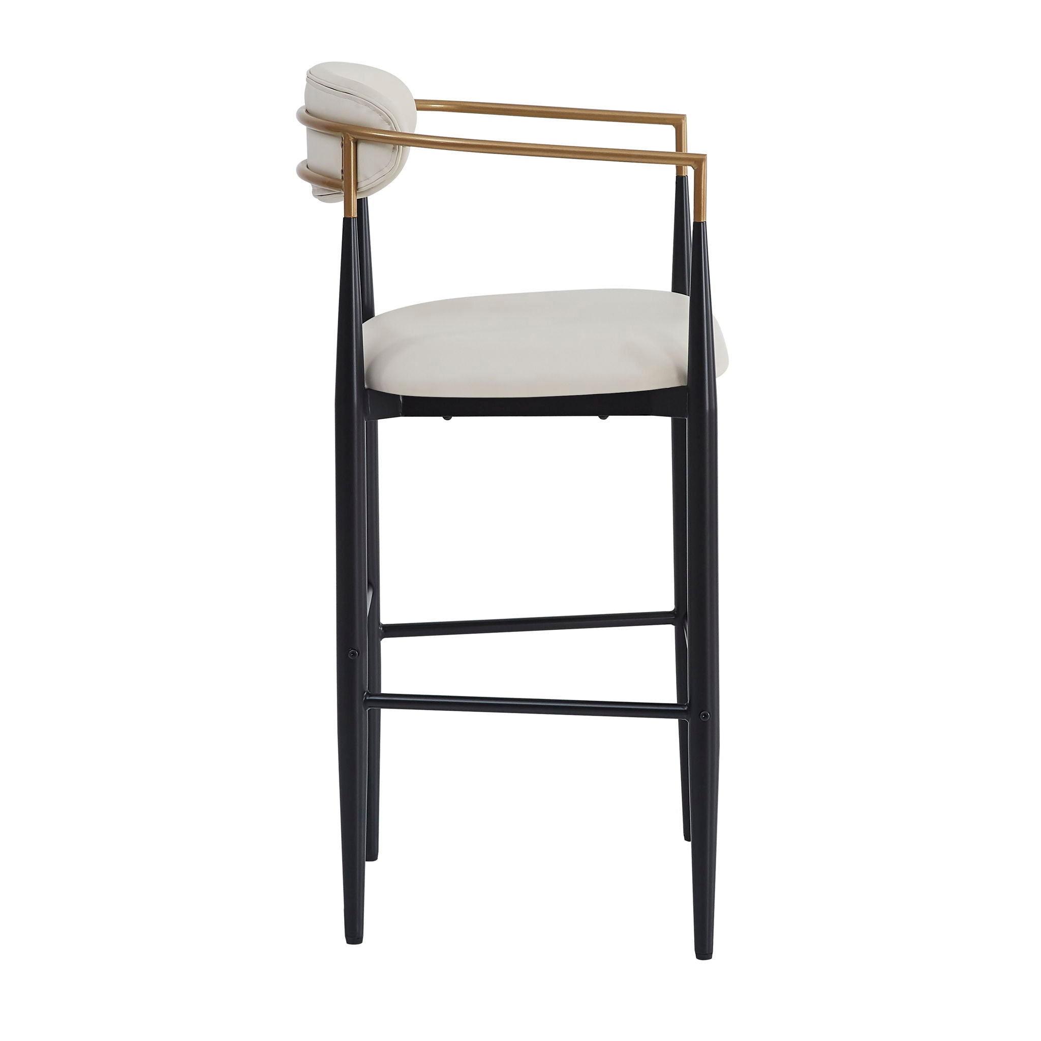 Upholstered Barstools With Back For Kitchen (Set of 2) by HouseOfZazla