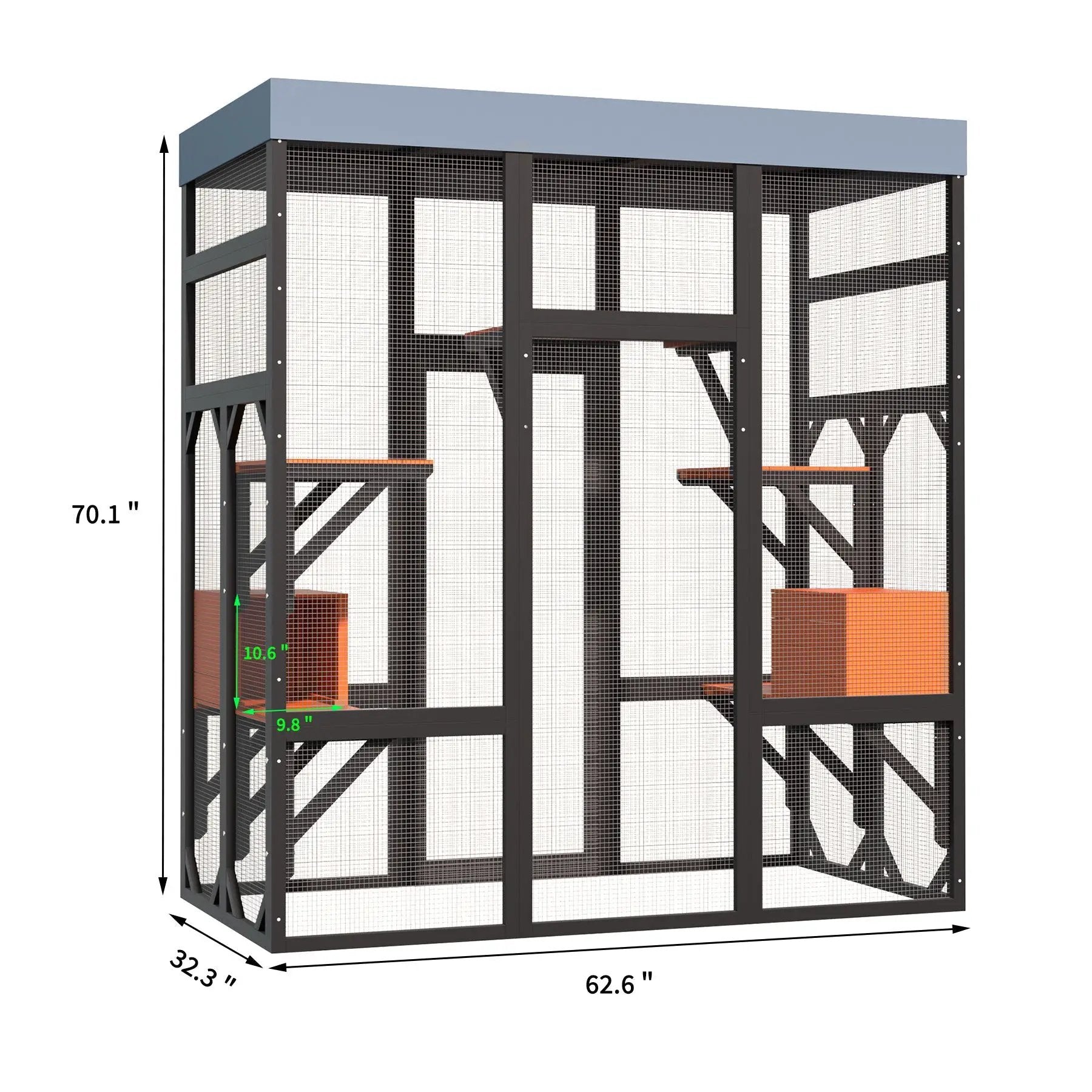 62.6" Solid Wood Pet Enclosure by HouseOfZazla