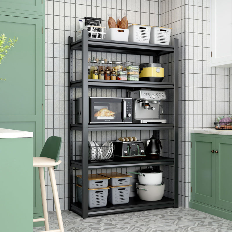 Industrial Heavy Duty Metal Garage Shelving Unit, Adjustable Storage Rack by HouseOfZazla