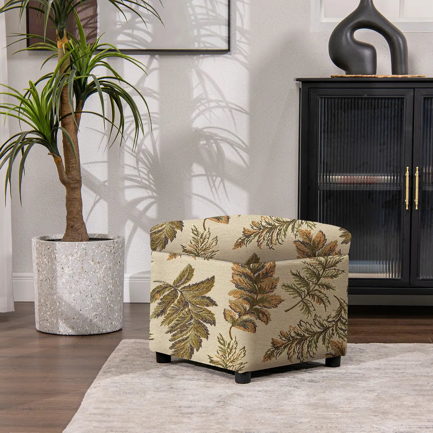 Jacob 18" Storage Cube Ottoman by HouseOfZazla