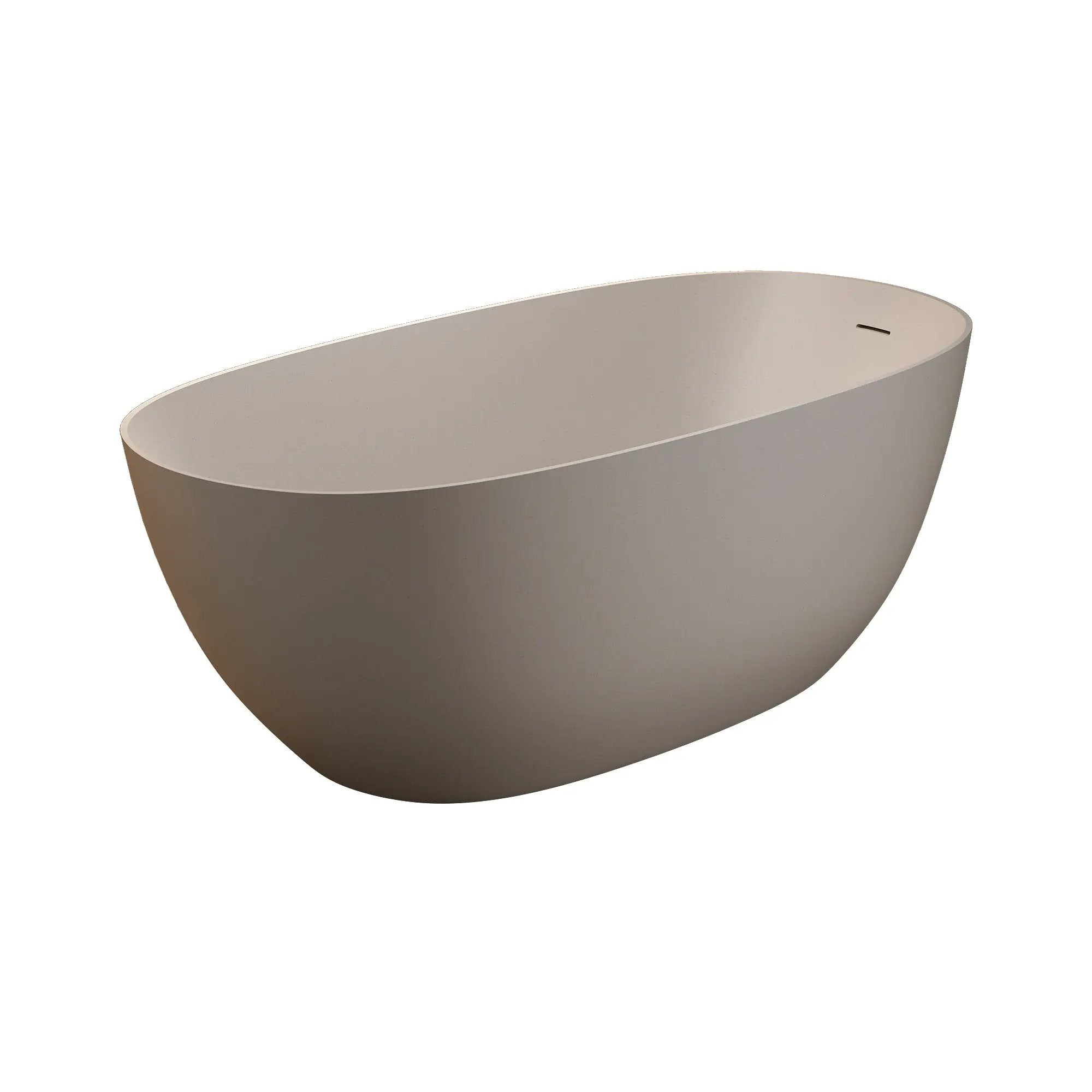 69'' Freestanding Bathtub Resin Stone Soaking Bathtub by HouseOfZazla