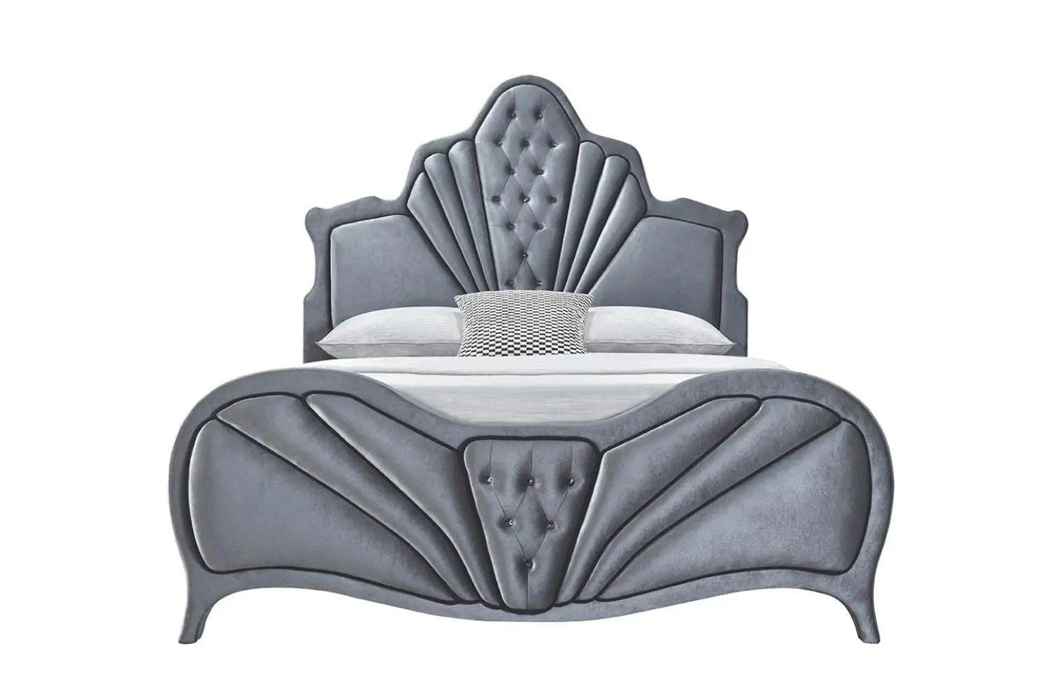 Dante - Queen Bed - Gray by HouseOfZazla