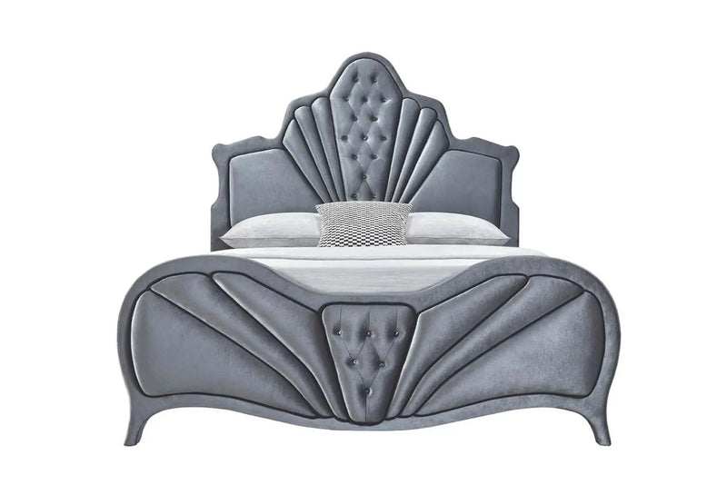 Dante - Queen Bed - Gray by HouseOfZazla