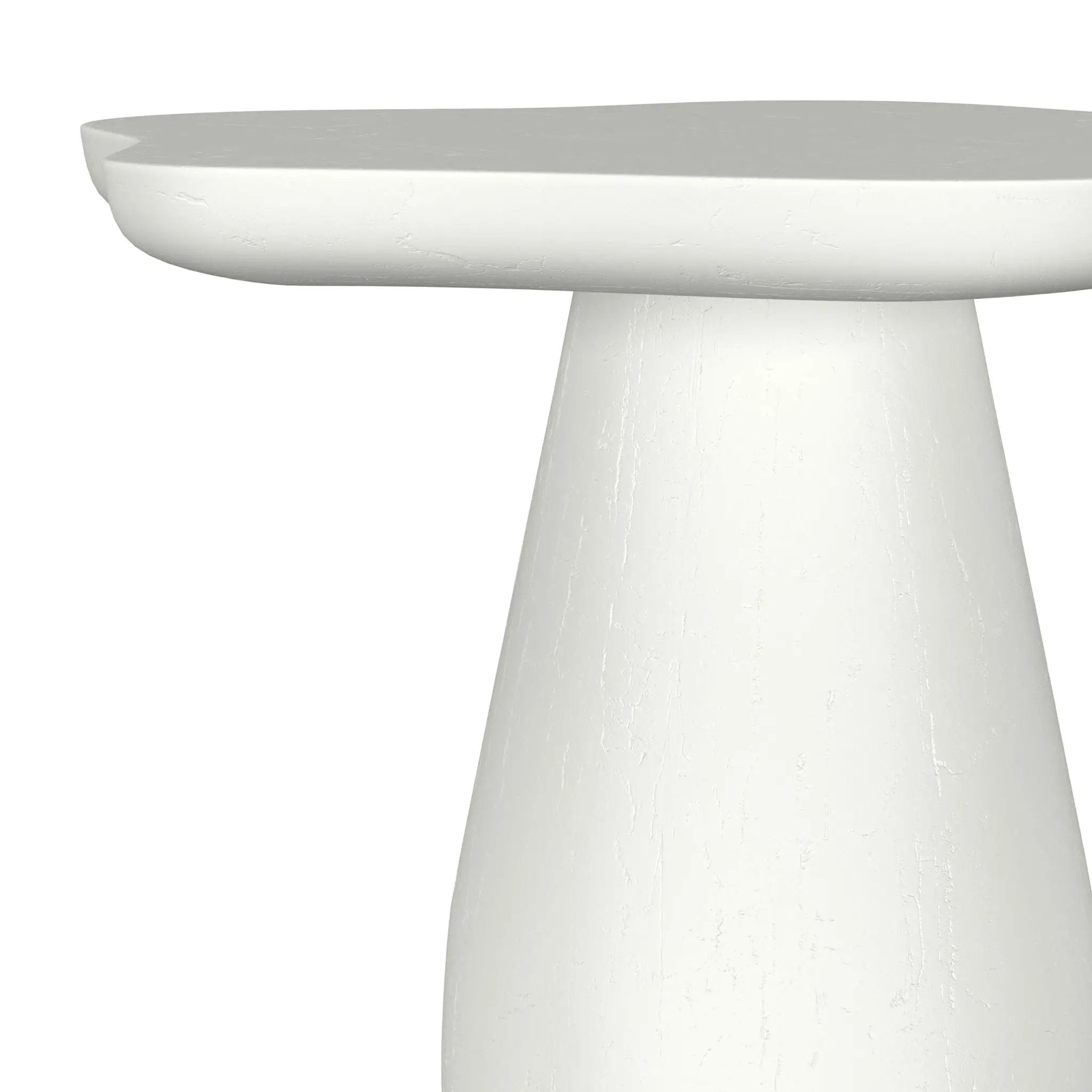 Perth 17-inch Side Table with Cloud-Shaped Top Off White by Unique Piece Furniture
