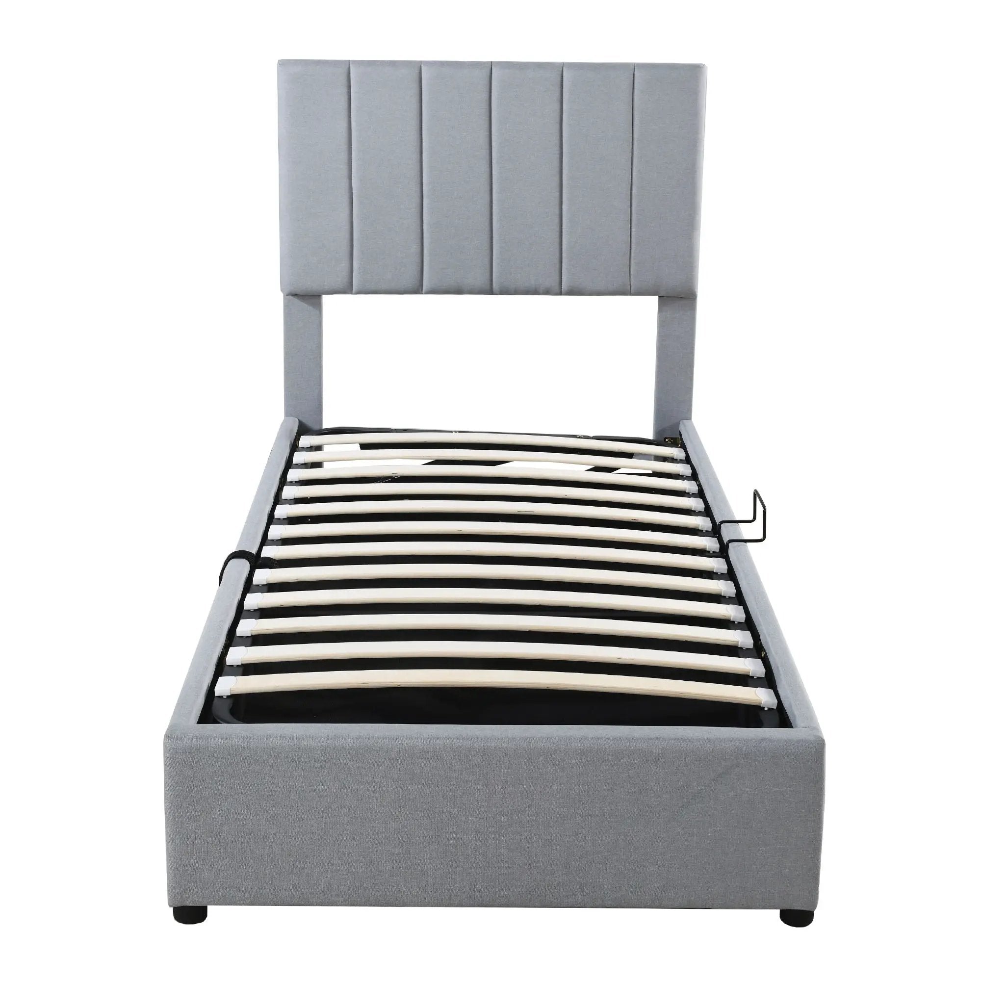 Upholstered Platform Bed With A Hydraulic Storage System by HouseOfZazla