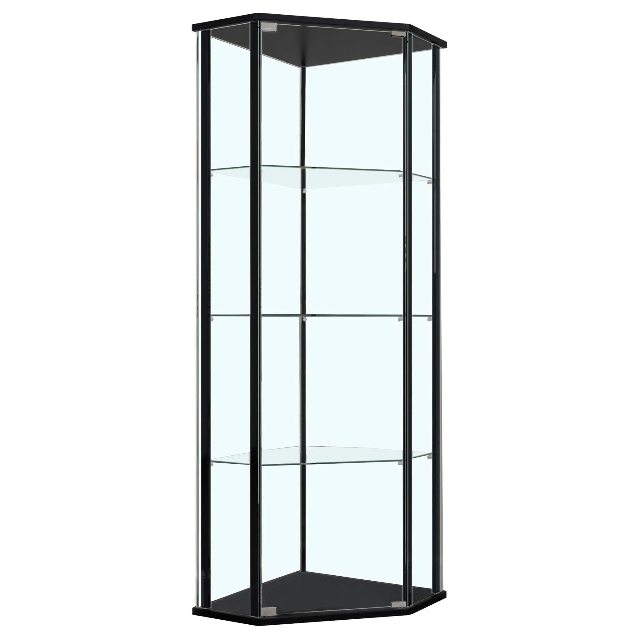 Zenobia 4-shelf Curio Cabinet Display Case Black by Unique Piece Furniture