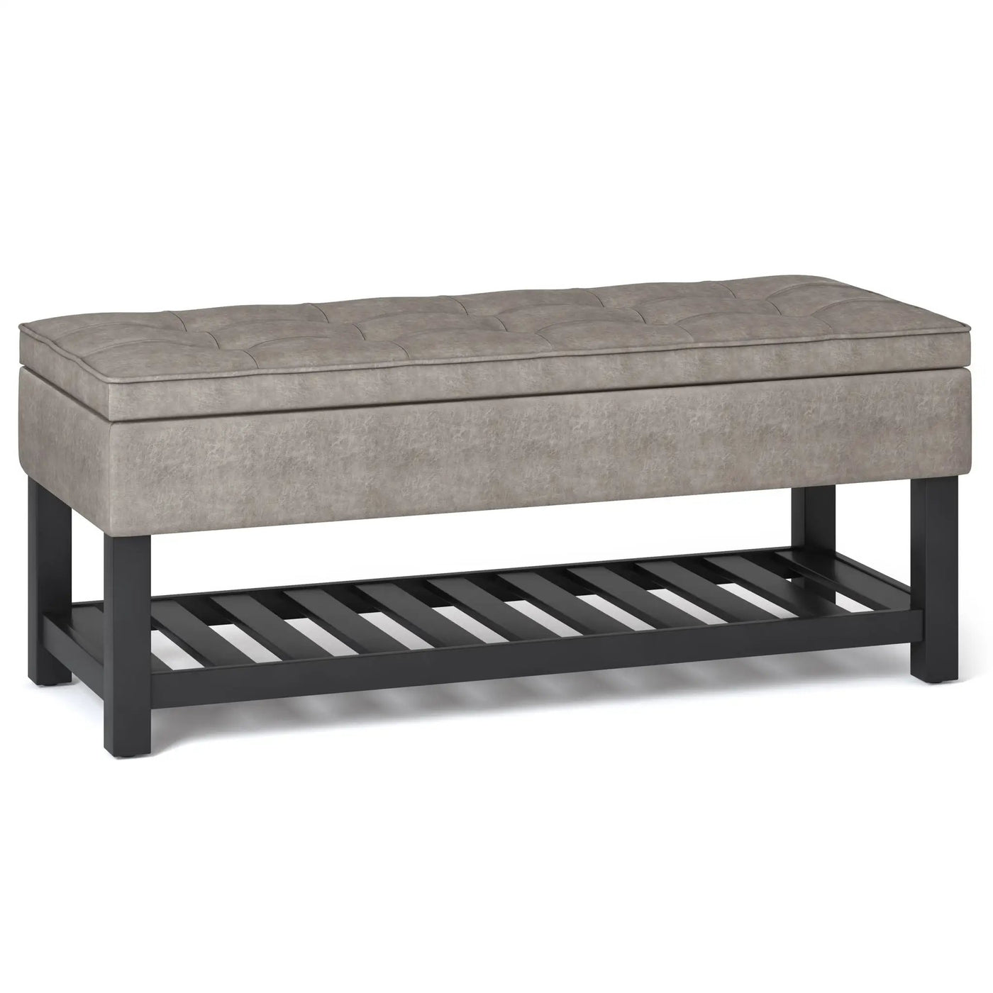 Cosmopolitan - Storage Ottoman Bench With Open Bottom by HouseOfZazla