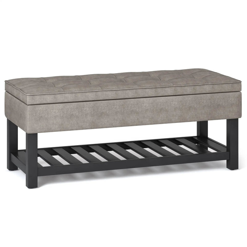 Cosmopolitan - Storage Ottoman Bench With Open Bottom by Unique Piece Furniture