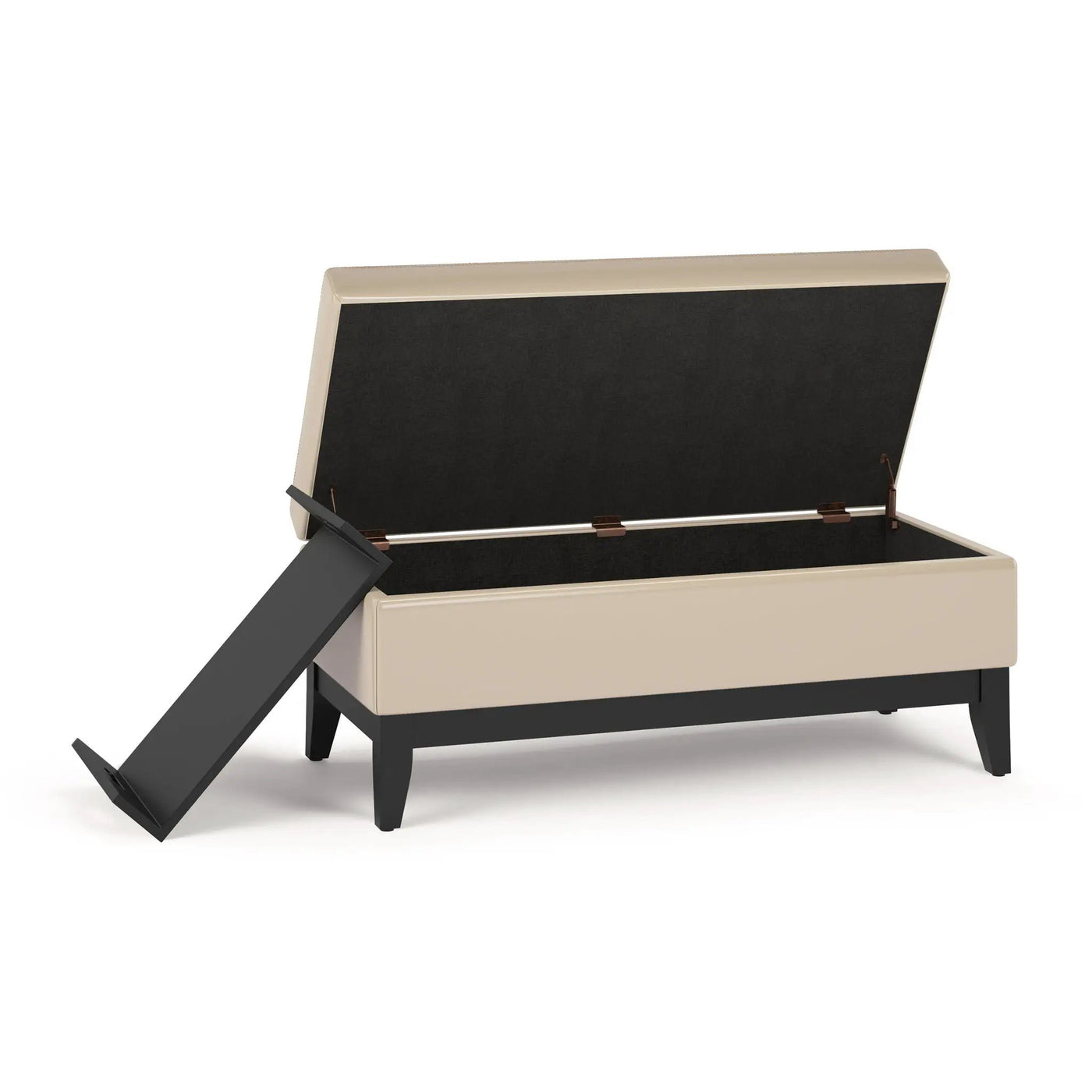 Oregon - Contemporary Storage Ottoman Bench With Tray by HouseOfZazla