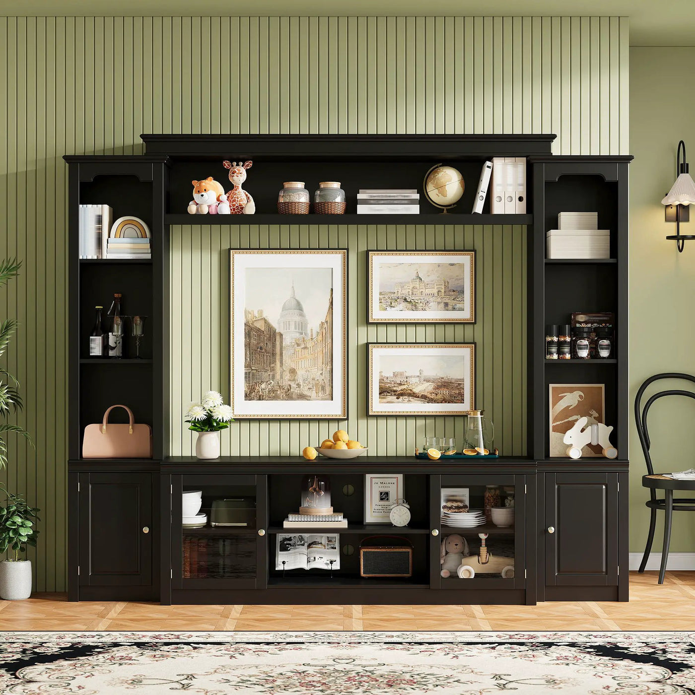 All-In-One TV Stand With Bookcase For TVs Up To 65" by HouseOfZazla