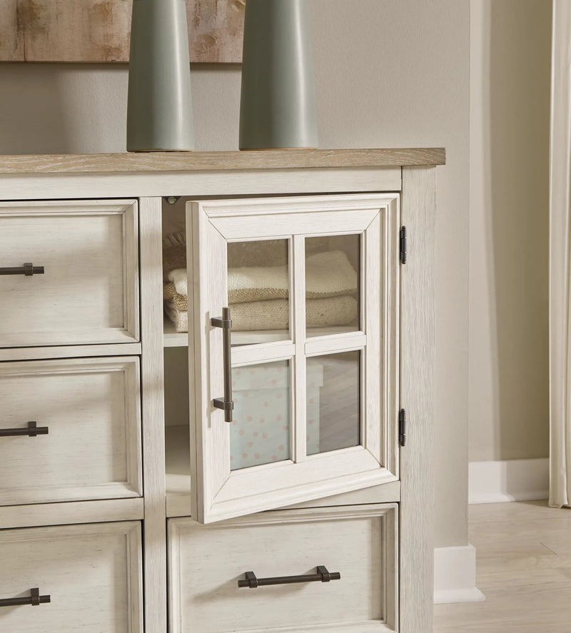 Shaybrock - Dresser - Antique White / Brown by Unique Piece Furniture