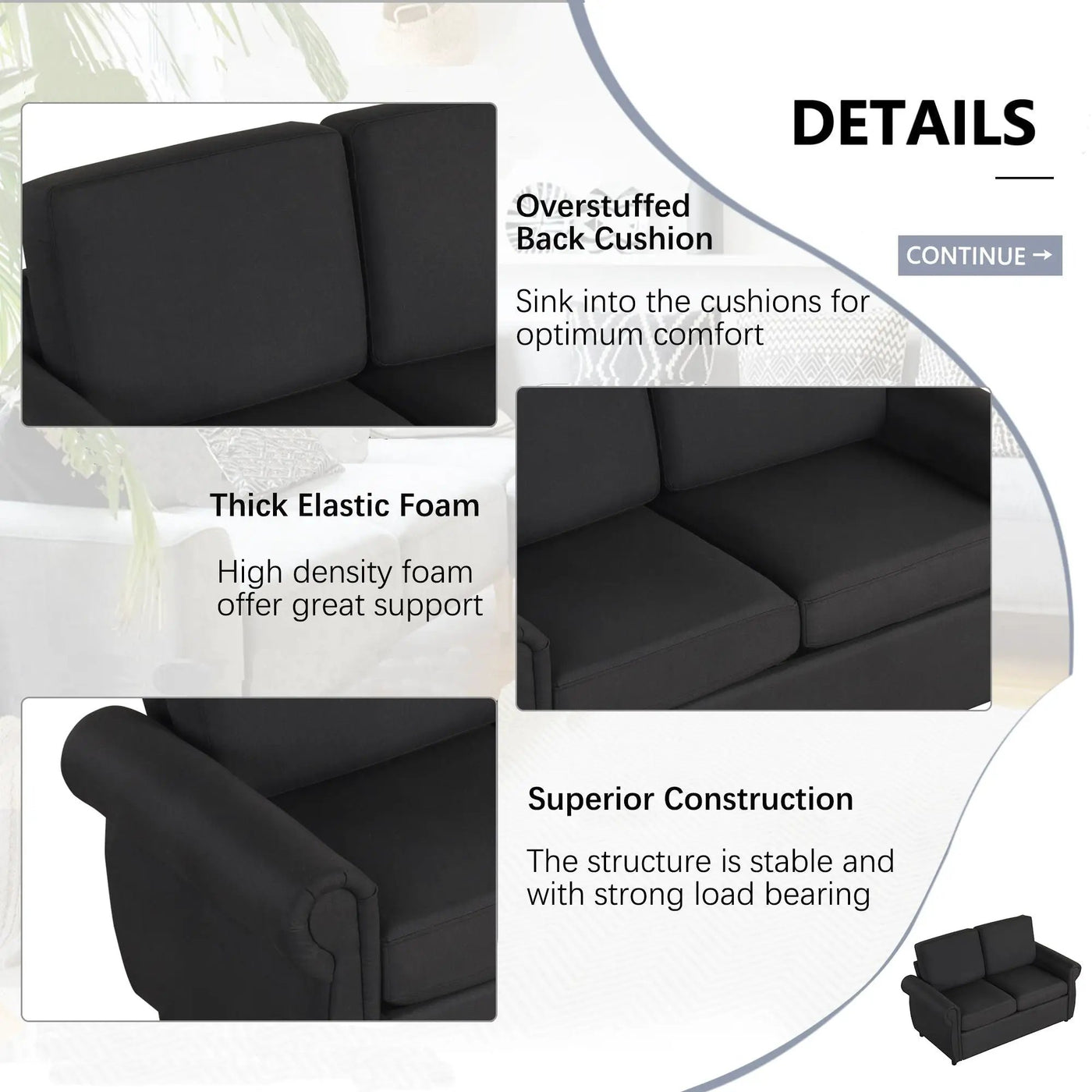 Pull Out Sofa Bed Loveseat Sleeper With Twin Size Memory Mattress With Two USB Ports For Living Room Spaces by HouseOfZazla