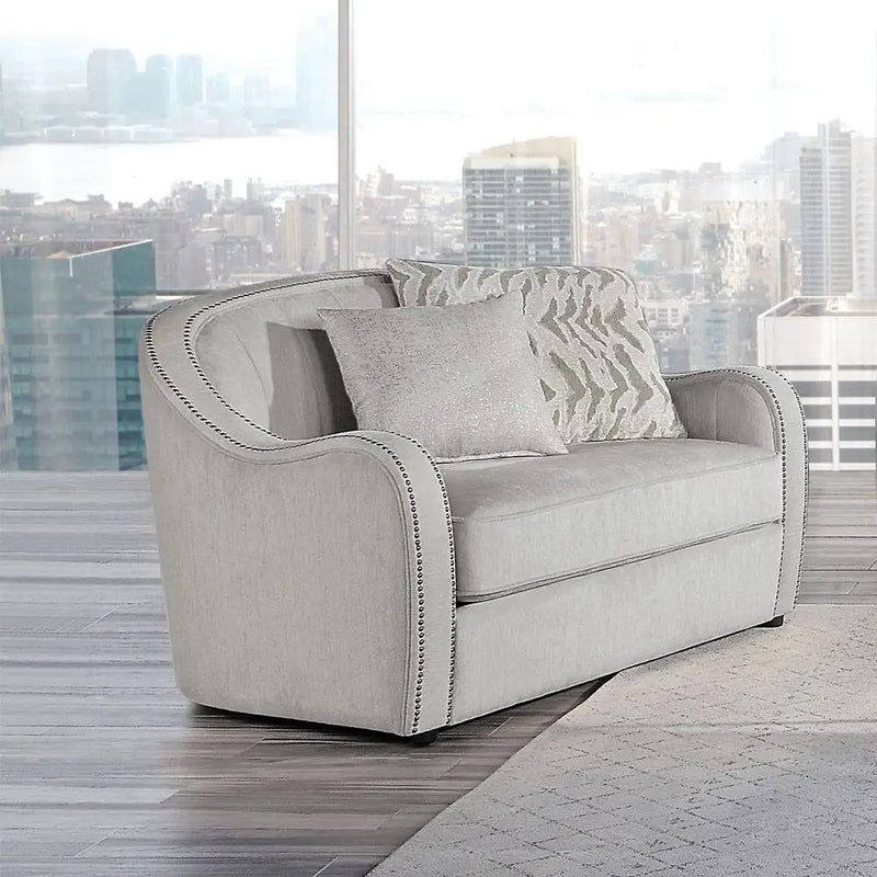 Mahler - Chair With 2 Pillows - Beige Linen by Unique Piece Furniture
