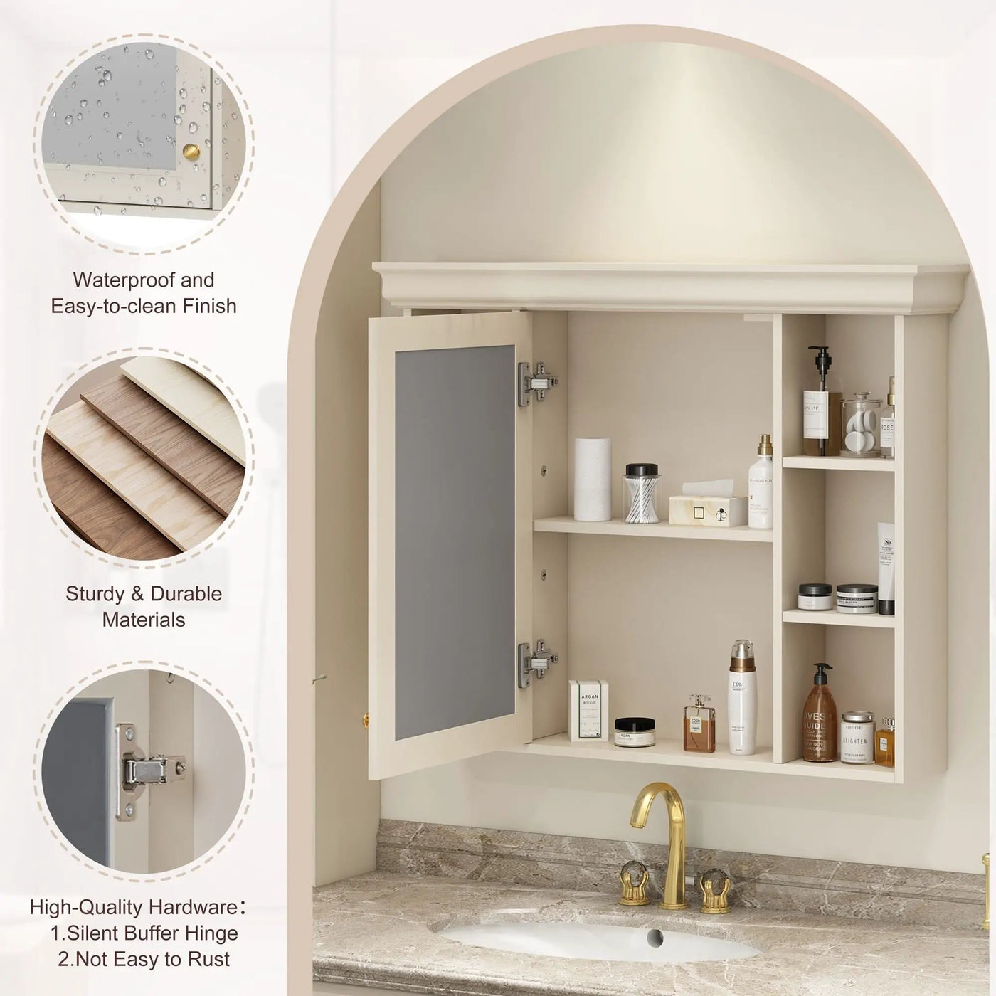 Wall Mounted Bathroom Storage Cabinet With Mirror Door by HouseOfZazla