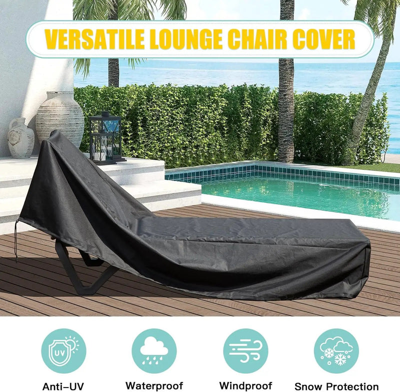 Waterproof Patio Lounge Chair Cover - Heavy Duty Outdoor Protection by HouseOfZazla