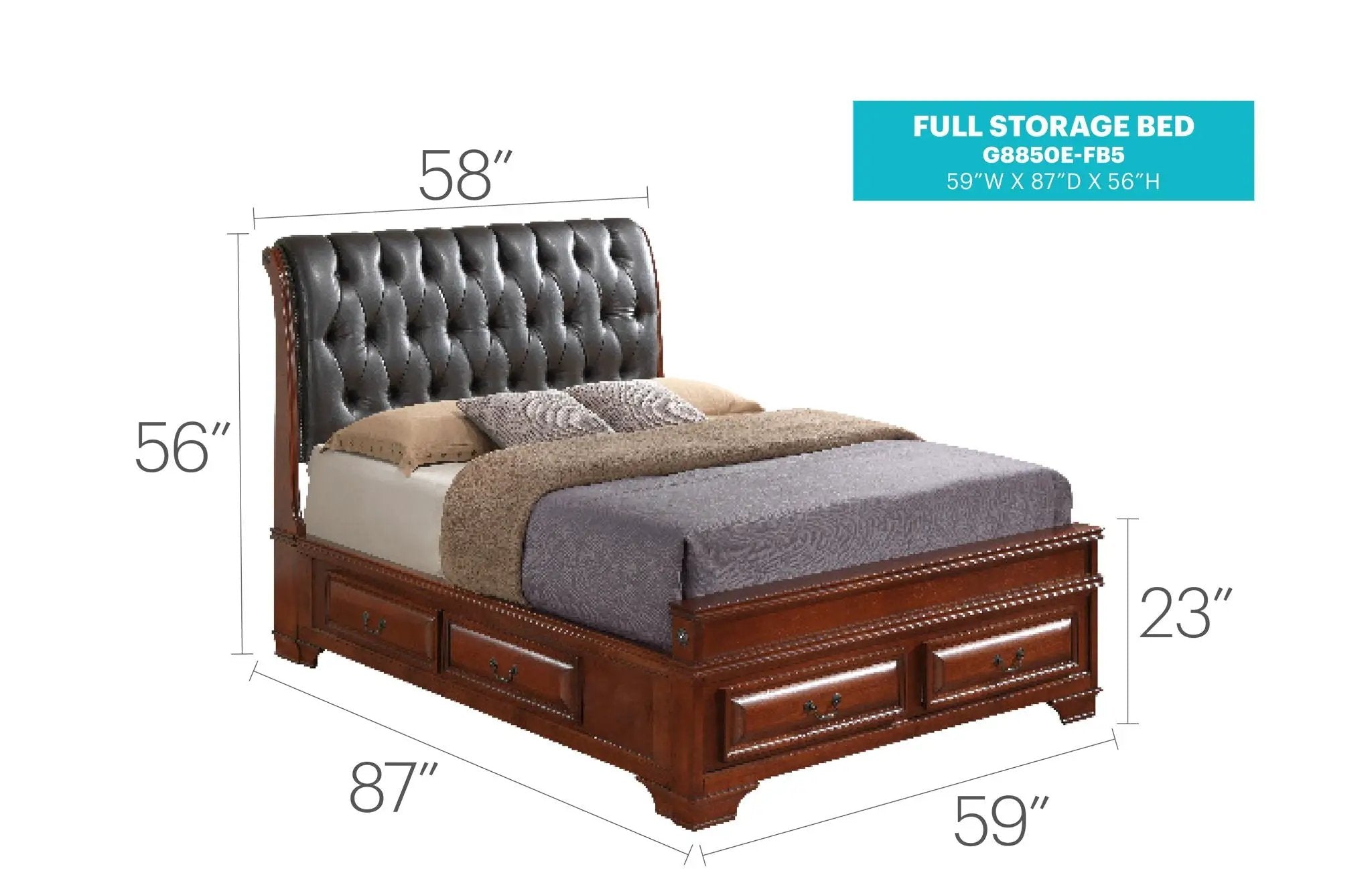 Storage Bed Elegant Transitional by Unique Piece Furniture
