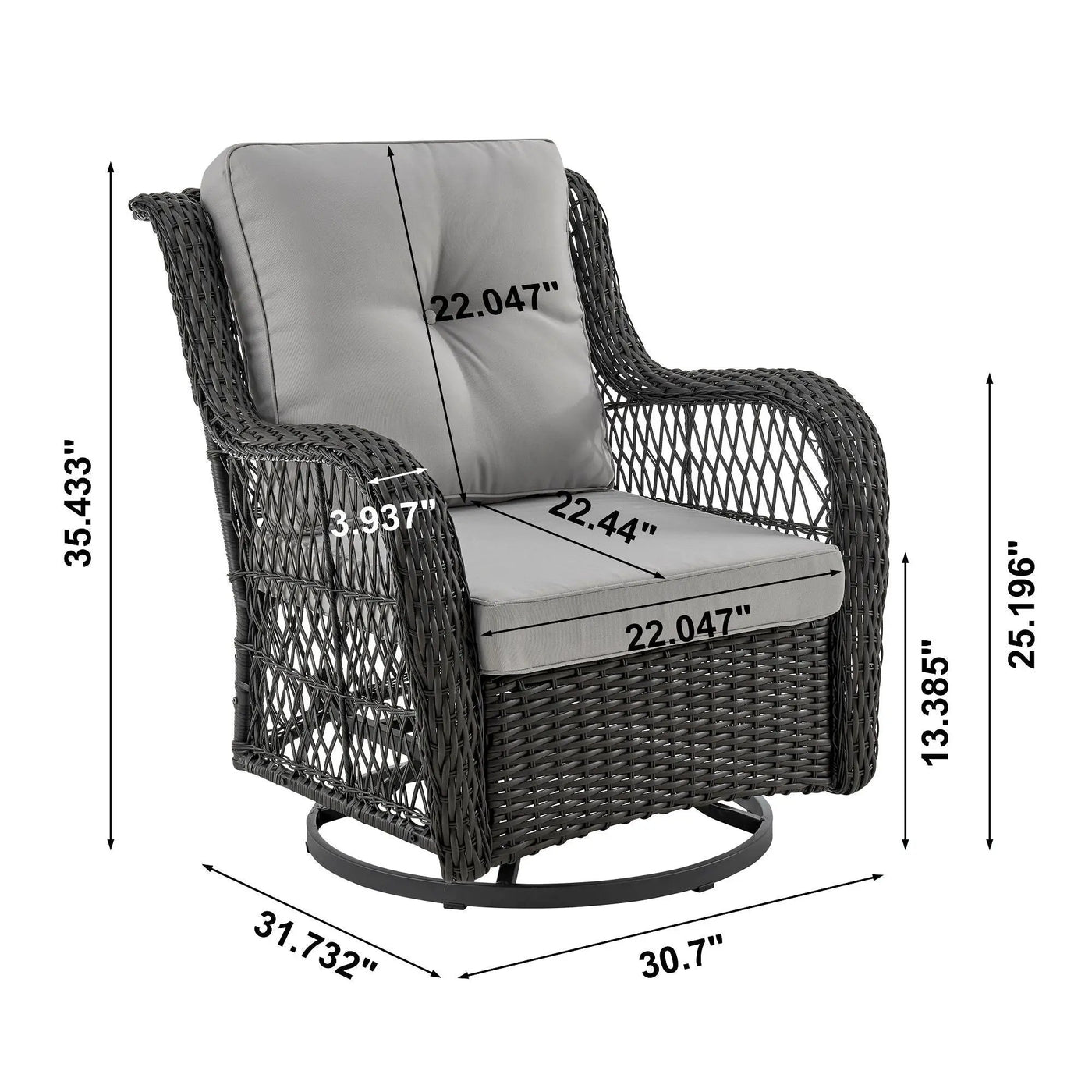 Fruttuo - 3 Piece Outdoor Patio Set by HouseOfZazla