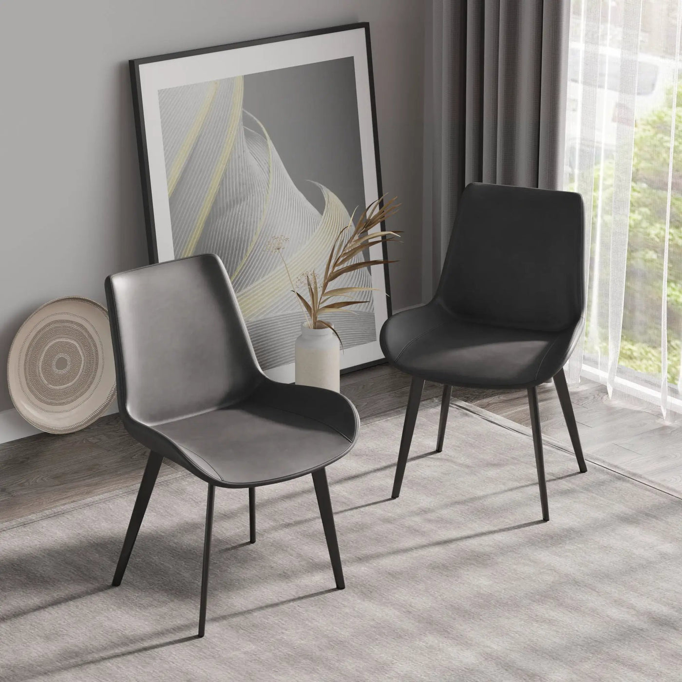 Modern Dining Chair Living Room Metal Leg Dining Chair (Set of 2) by HouseOfZazla