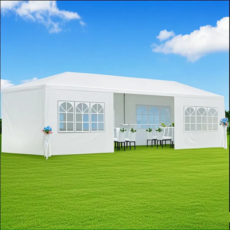 10x30' Outdoor Garden Gazebo Wedding Party Tent Canopy with 8 Removable Sidewalls by HouseOfZazla