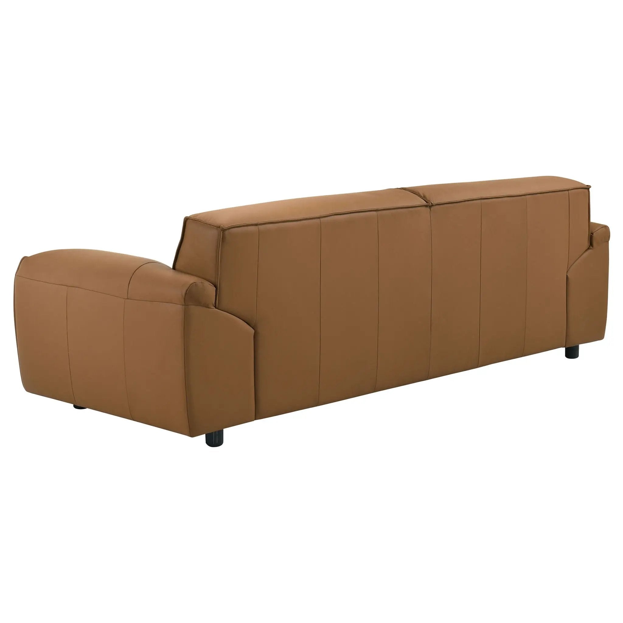 Buxton 2-piece Leather Upholstered Sofa Set Orange by Unique Piece Furniture