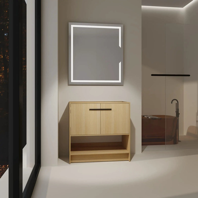 Modern Freestanding Bathroom Vanity With 2 Doors by Unique Piece Furniture
