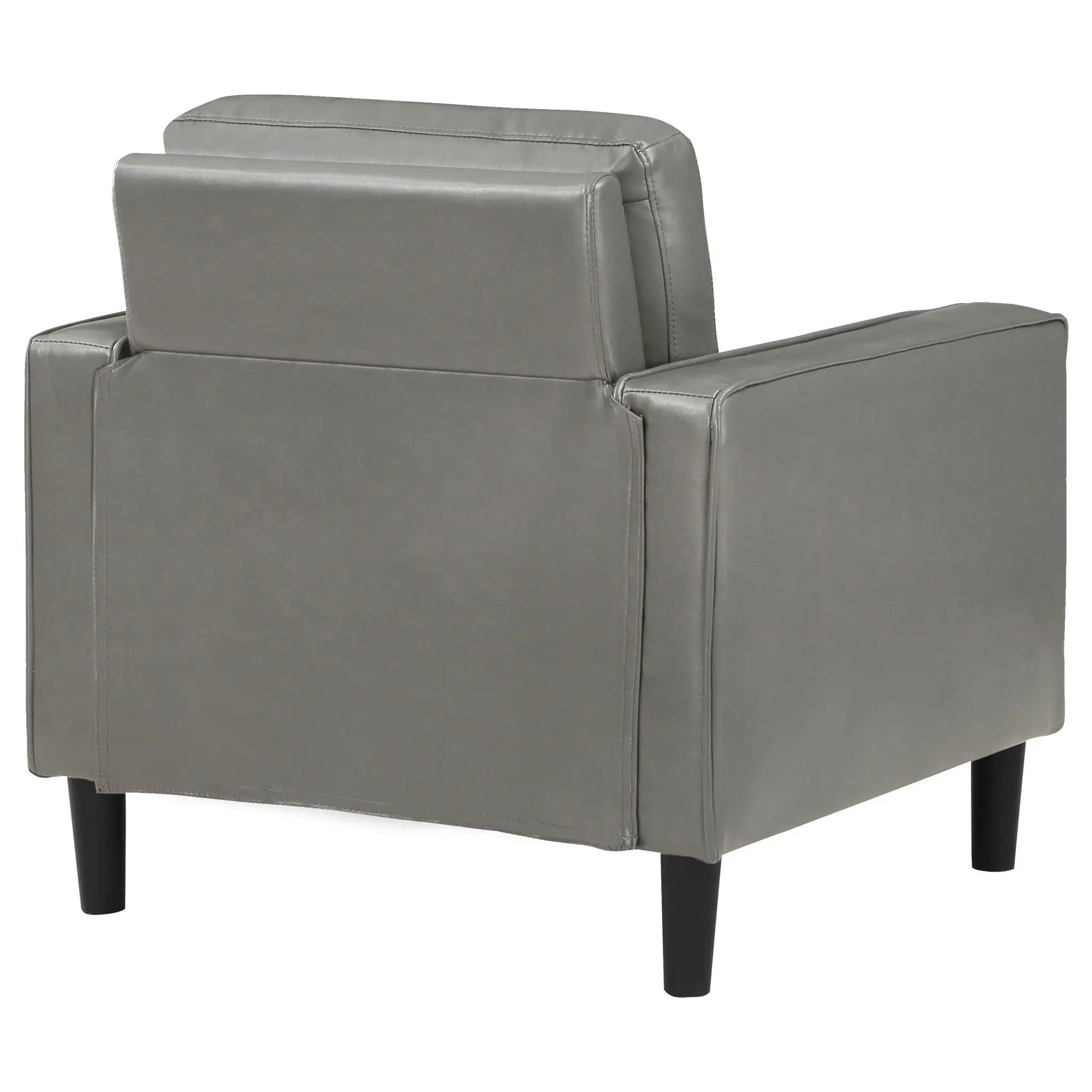 Ruth Upholstered Track Arm Accent Chair Grey by Unique Piece Furniture