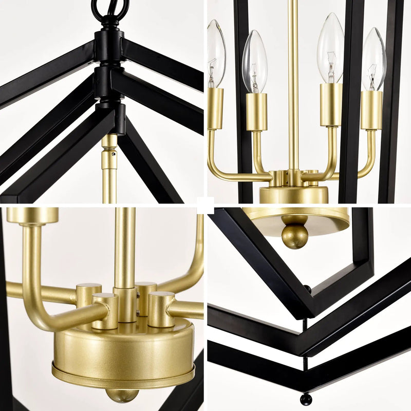 8-Light Lantern Tired Farmhouse Ceiling Hanging Light by HouseOfZazla