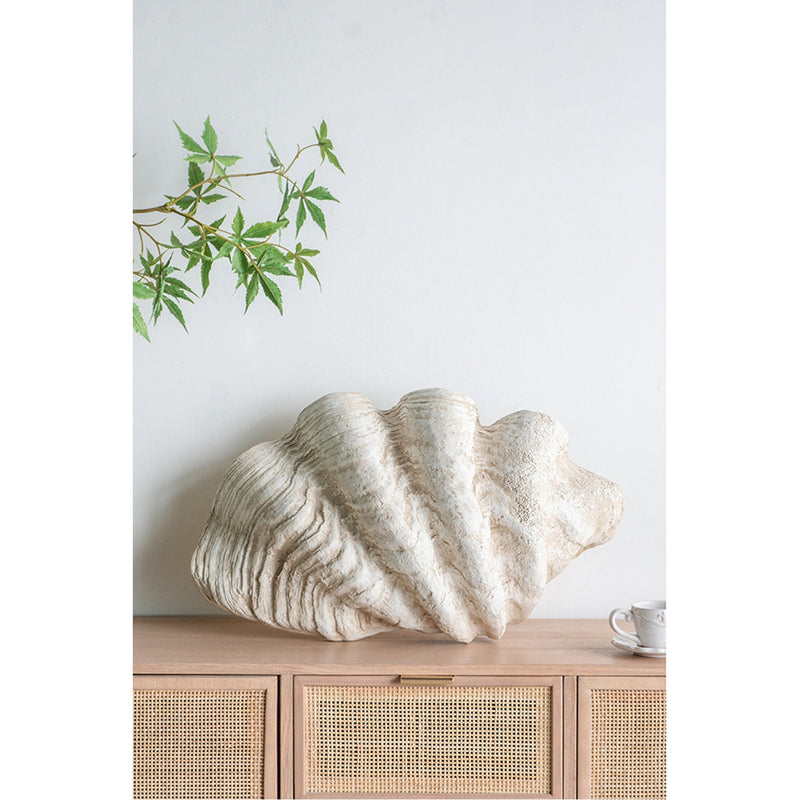 Large Clam Shell Accent 25.3x16.5x8.5" by HouseOfZazla