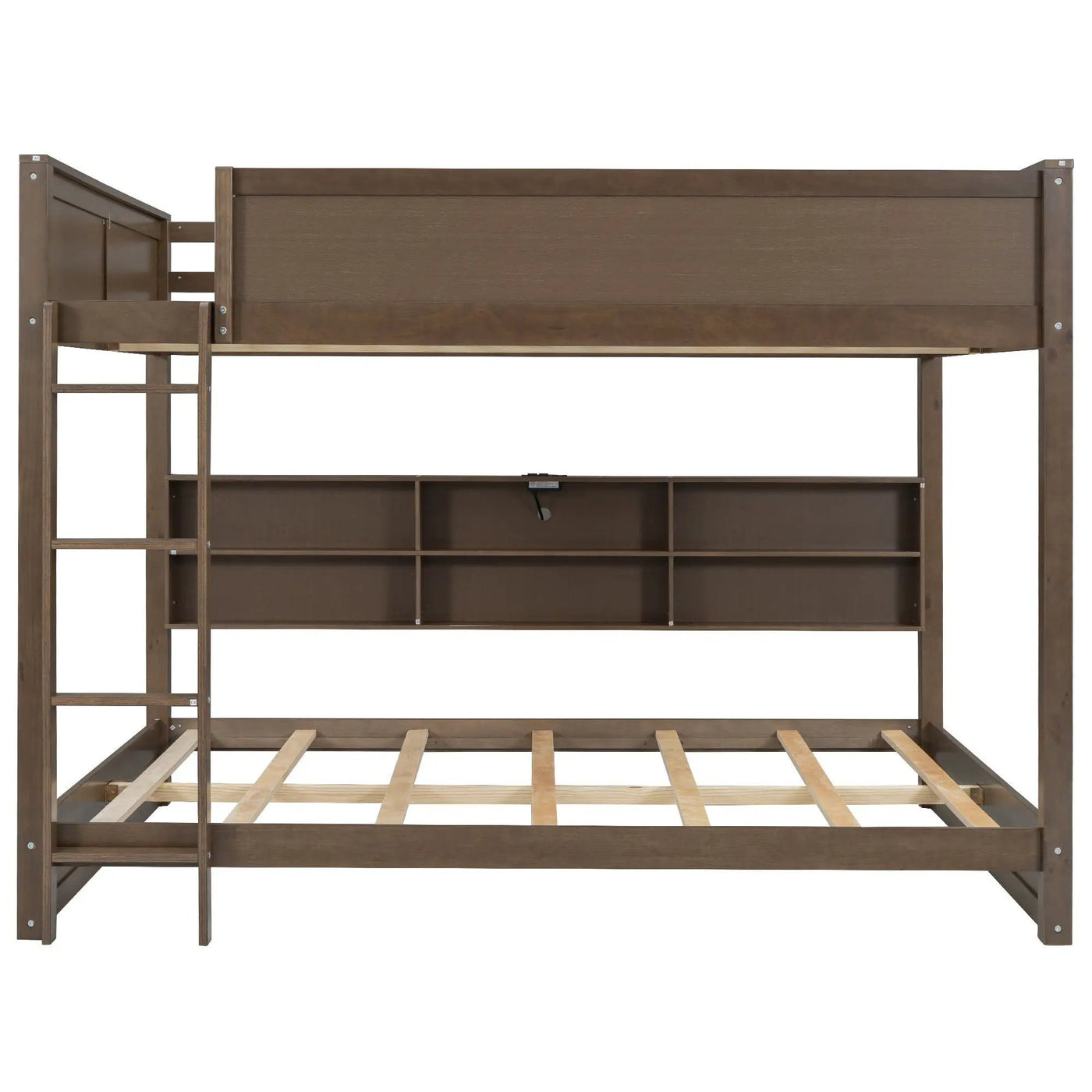 Bunk Bed With Storage Cabinets And USB Ports by HouseOfZazla