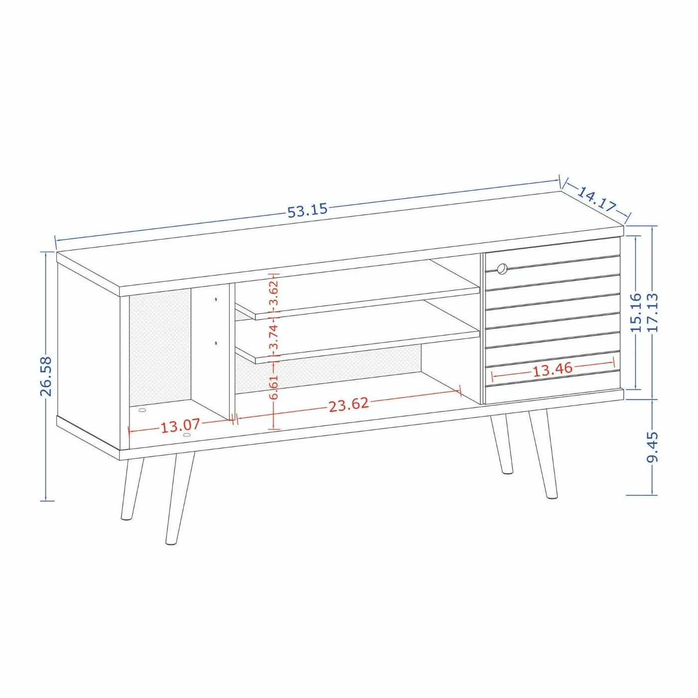 Liberty - Free Standing Design TV Stand by HouseOfZazla