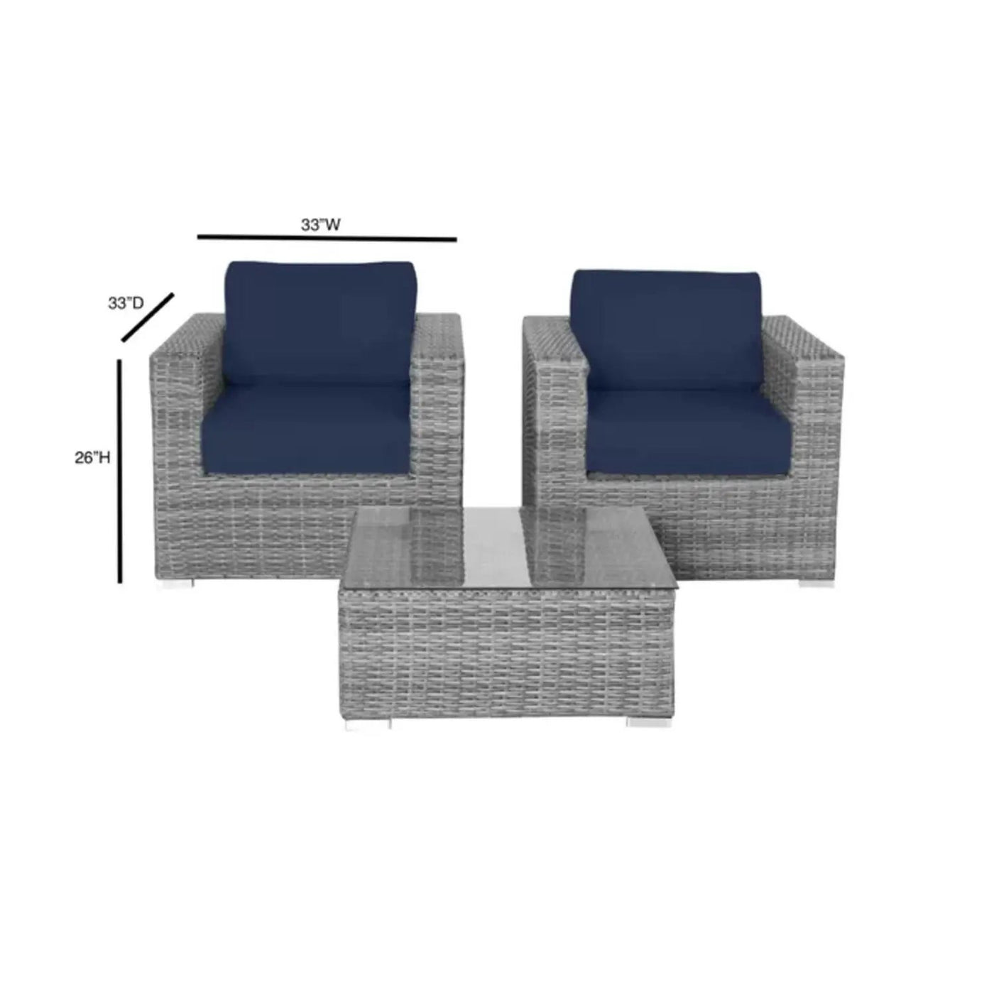 2 Person Seating Set With Cushions by HouseOfZazla