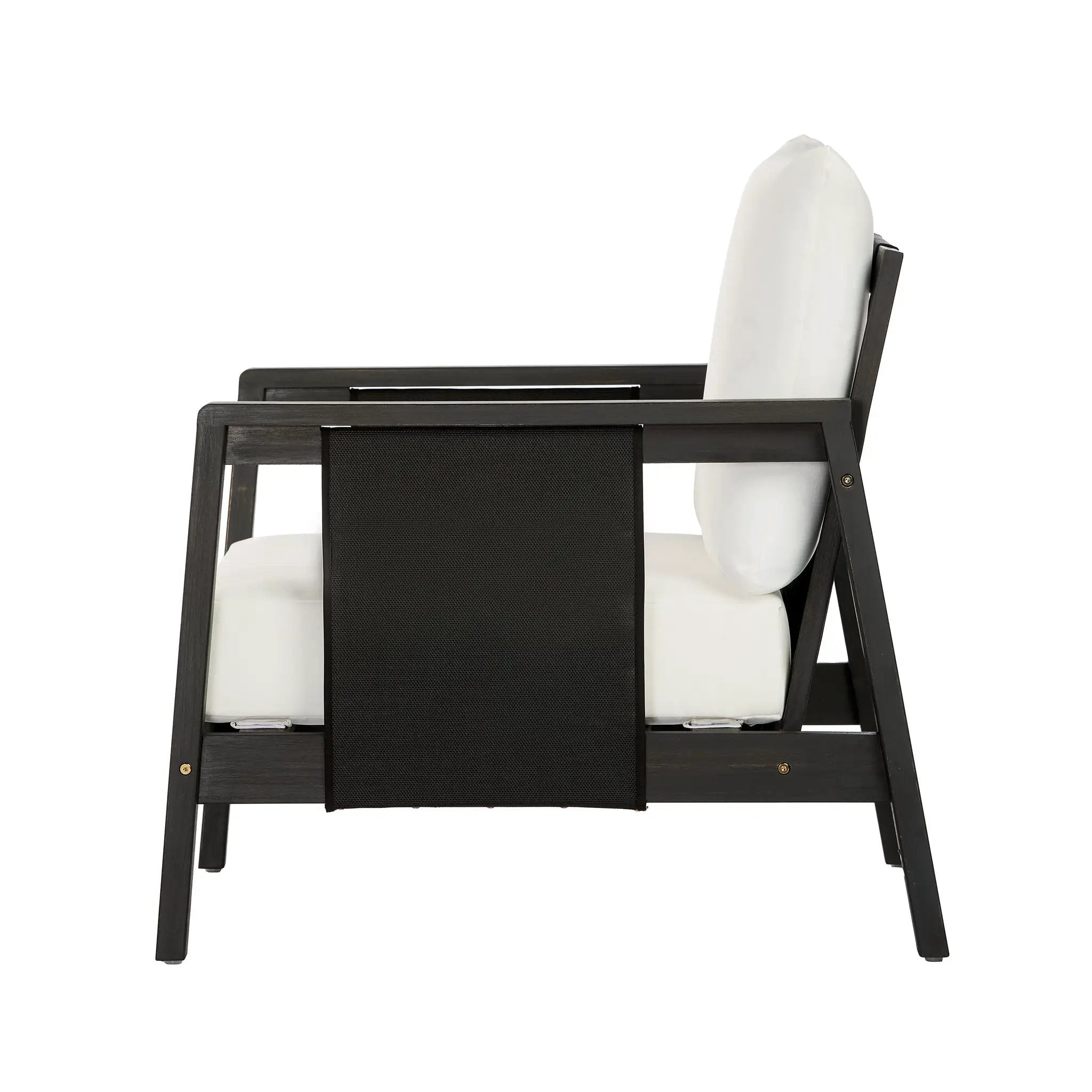 Outdoor Club Chair with Acacia Wood Frame by HouseOfZazla