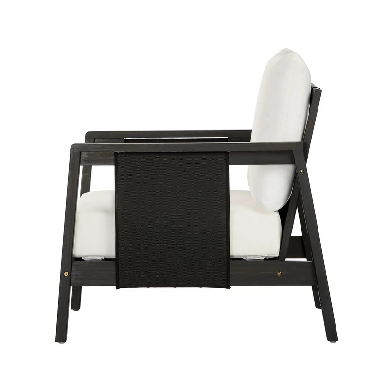 Outdoor Club Chair with Acacia Wood Frame by HouseOfZazla