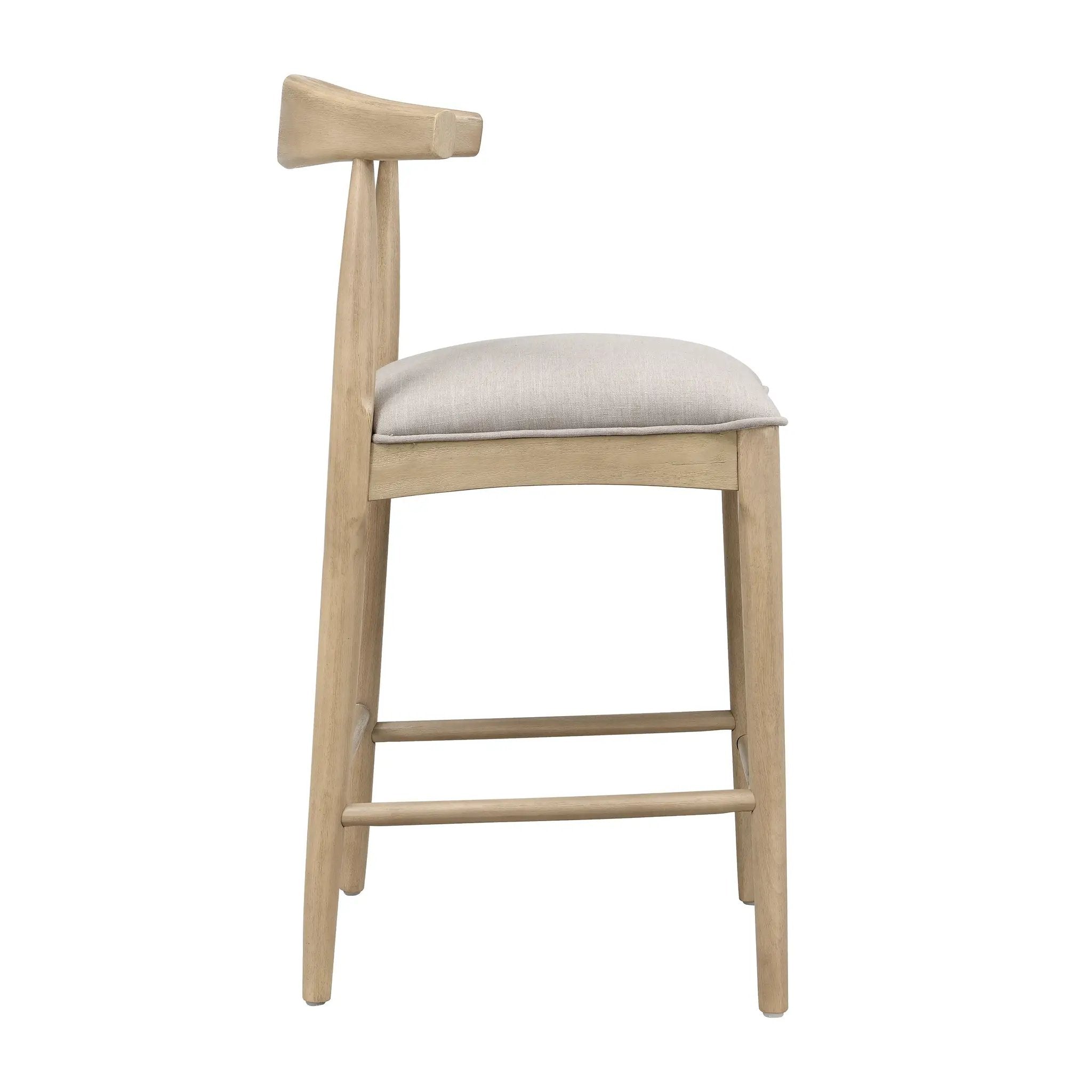 Counter Stool in Pebble Fabric (Set of 2) by HouseOfZazla